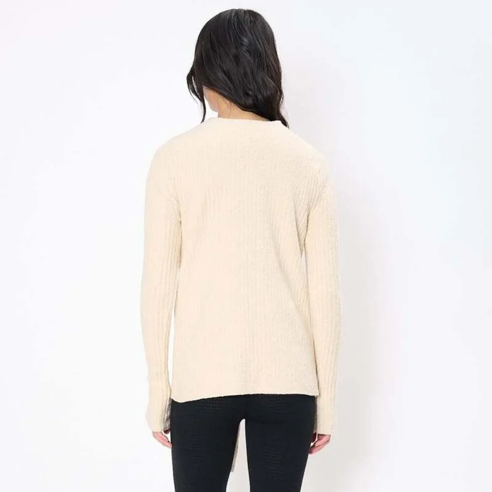 Lauren Manoogian Cotton Crewneck Cardigan *NWT*, Size Large - Picture 4 of 11